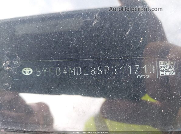 5YFB4MDE8SP311713 2025 TOYOTA COROLLA Blue 