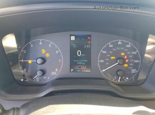5YFB4MDEXRP114598 2024 TOYOTA COROLLA Серебряный Вид щитка приборов