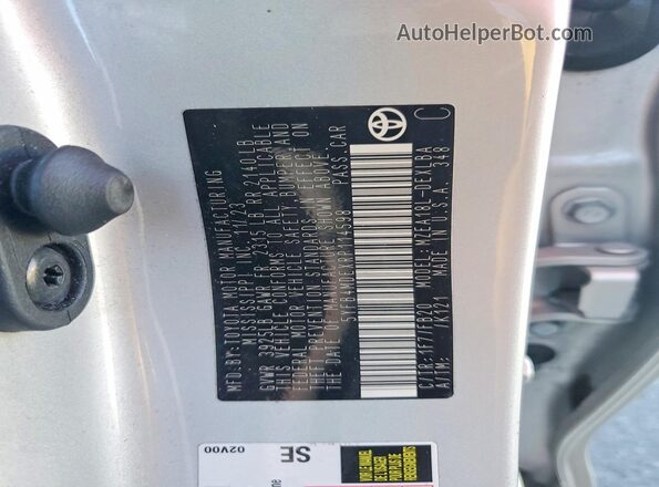 5YFB4MDEXRP114598 2024 TOYOTA COROLLA Серебряный Вид подкапотного пространства