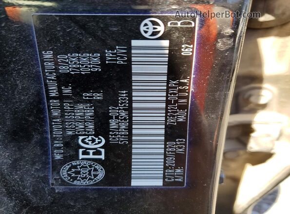 5YFBPMBE5MP153344 2021 TOYOTA COROLLA Black 