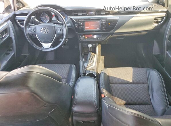 5YFBURHE0GP376313 2016 TOYOTA COROLLA Серебряный Вид панели приборов