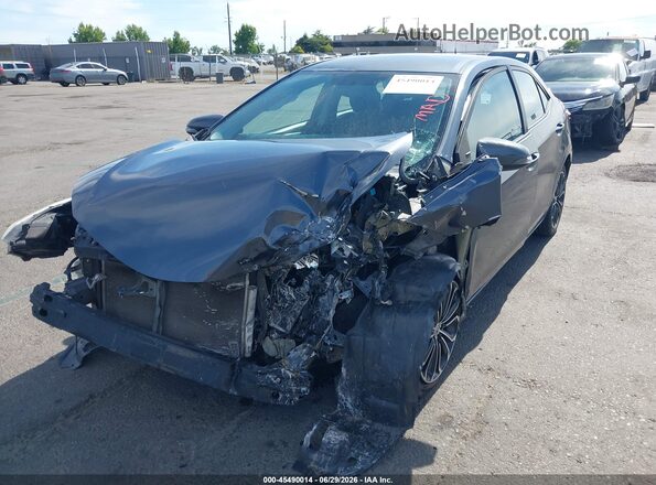 5YFBURHE0GP443704 2016 TOYOTA COROLLA Blue Передня ліва чверть