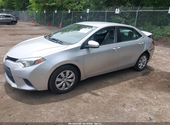 5YFBURHE0GP537551 2016 TOYOTA COROLLA Silver Vista tres cuartos delantera izquierda