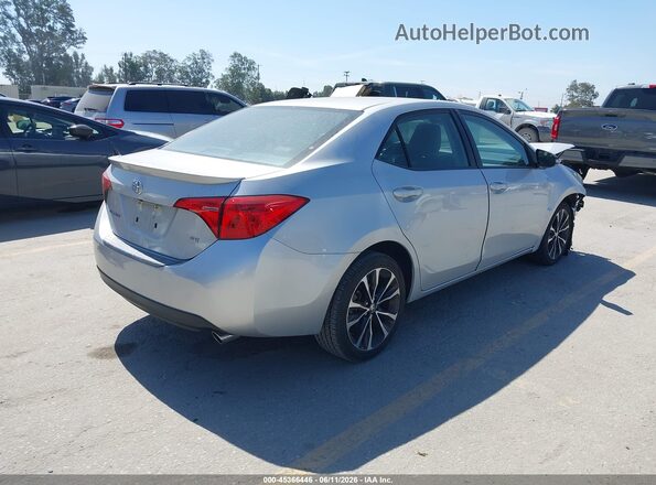 5YFBURHE0KP902433 2019 TOYOTA COROLLA Серебряный Задняя правая четверть
