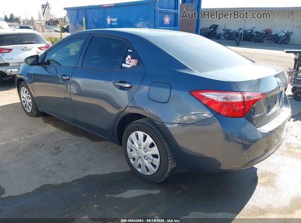 5YFBURHE0KP922780 2019 TOYOTA COROLLA Gray Հետևի ձախ