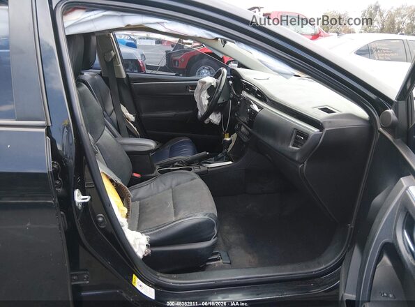 5YFBURHE1GP401168 2016 TOYOTA COROLLA Black წინა სალონის ხედი
