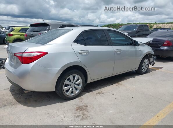 5YFBURHE1GP533573 2016 TOYOTA COROLLA Silver Задня права чверть