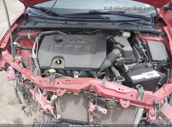 5YFBURHE2GP391248 2016 TOYOTA COROLLA Red Vista trasera