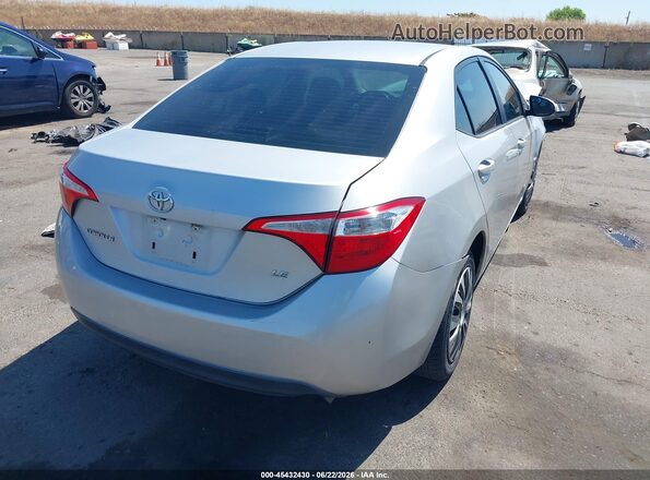 5YFBURHE2GP399897 2016 TOYOTA COROLLA Silver უკანა მარჯვენა