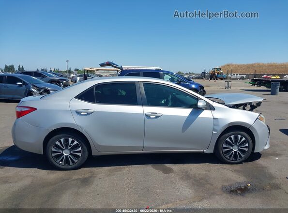 5YFBURHE2GP399897 2016 TOYOTA COROLLA Silver უკანა სალონის ხედი