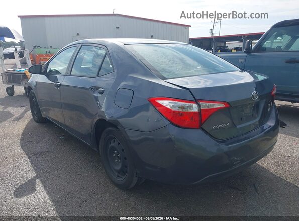5YFBURHE2GP433143 2016 TOYOTA COROLLA Серый Задняя левая четверть
