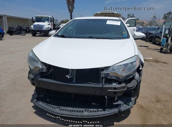 5YFBURHE2GP433417 2016 TOYOTA COROLLA White Instrument cluster view