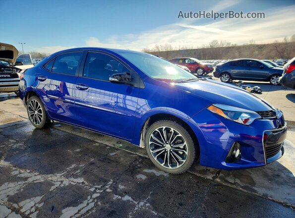 5YFBURHE2GP560569 2016 TOYOTA COROLLA Blue Przód prawy