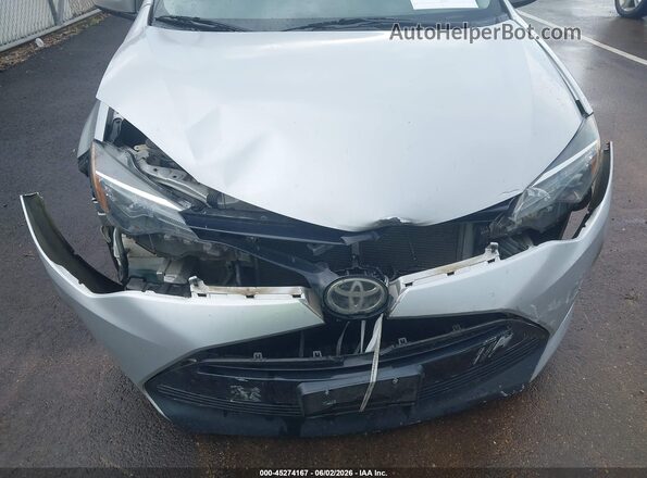 5YFBURHE2HP577650 2017 TOYOTA COROLLA Silver Front view