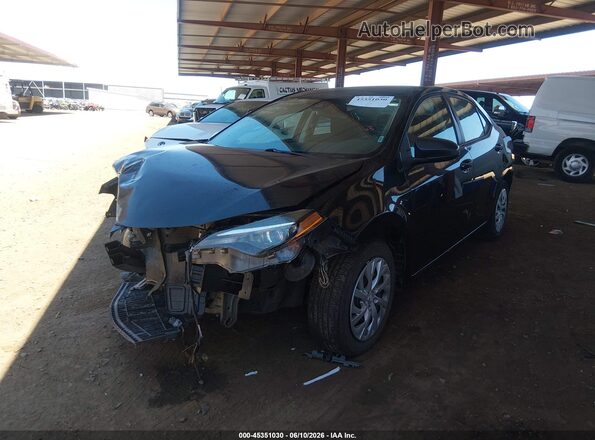 5YFBURHE2KP935546 2019 TOYOTA COROLLA Black Առջևի ձախ երեք քառորդ տեսարան