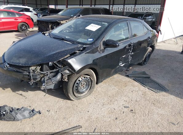 5YFBURHE3GP474154 2016 TOYOTA COROLLA Black წინა მარცხენა ხედი სამი მეოთხედიდან