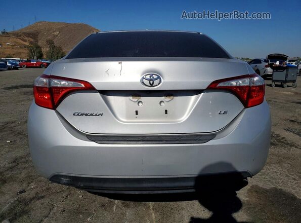 5YFBURHE3GP550293 2016 TOYOTA COROLLA Silver Հետևի տեսք