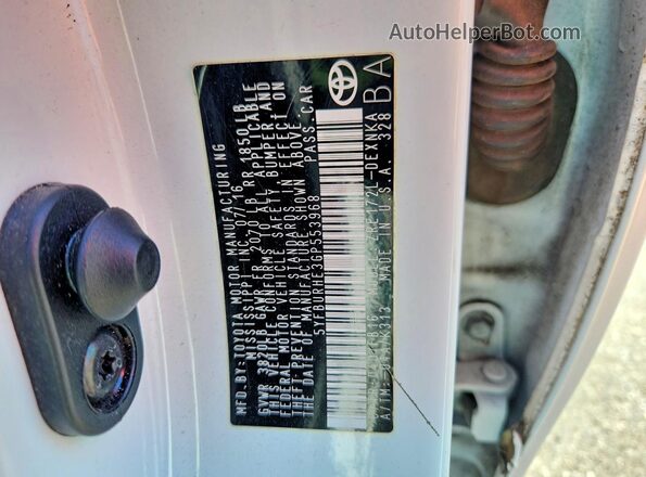 5YFBURHE3GP553968 2016 TOYOTA COROLLA White Շարժիչի բաժամունքի տեսք