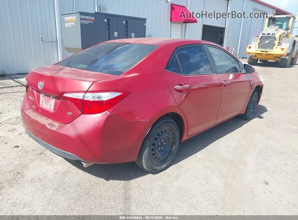 5YFBURHE4GP406137 2016 TOYOTA COROLLA Красный Задняя правая четверть