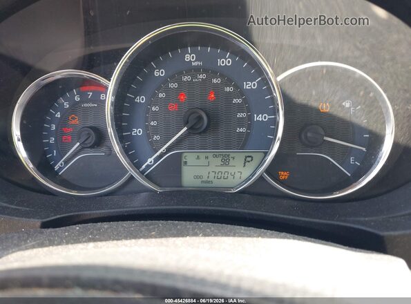 5YFBURHE4GP406137 2016 TOYOTA COROLLA Красный Вид задних сидений