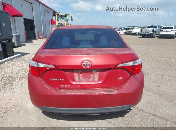 5YFBURHE4GP406137 2016 TOYOTA COROLLA Красный 