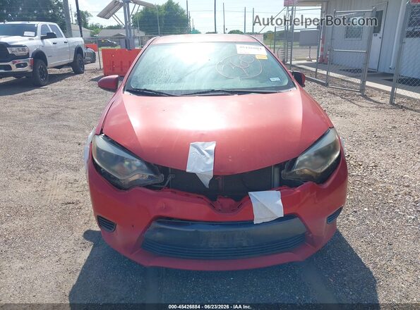 5YFBURHE4GP406137 2016 TOYOTA COROLLA Красный Вид щитка приборов