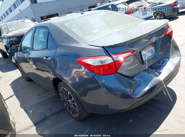5YFBURHE4GP408759 2016 TOYOTA COROLLA Gray Rear left