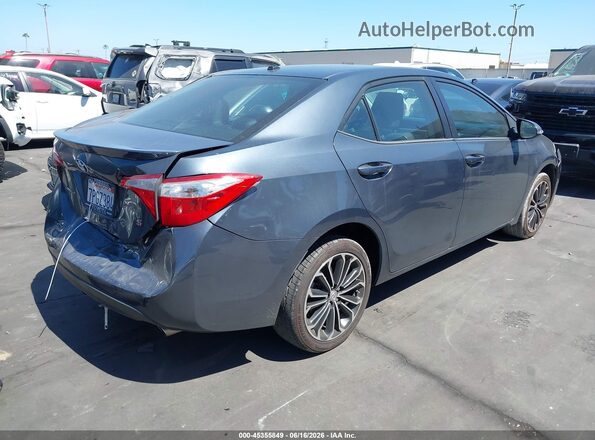 5YFBURHE4GP408759 2016 TOYOTA COROLLA Gray Rear right