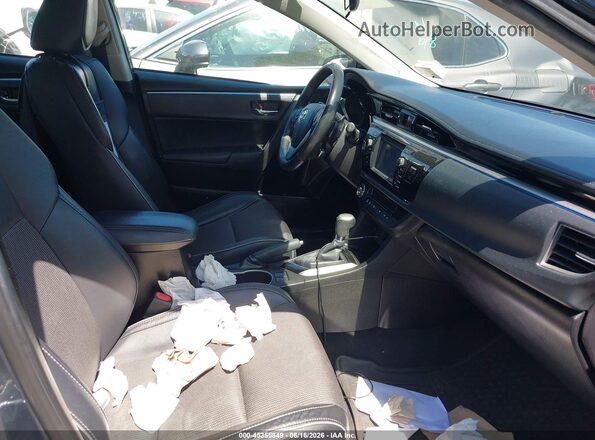5YFBURHE4GP408759 2016 TOYOTA COROLLA Gray Front interior view