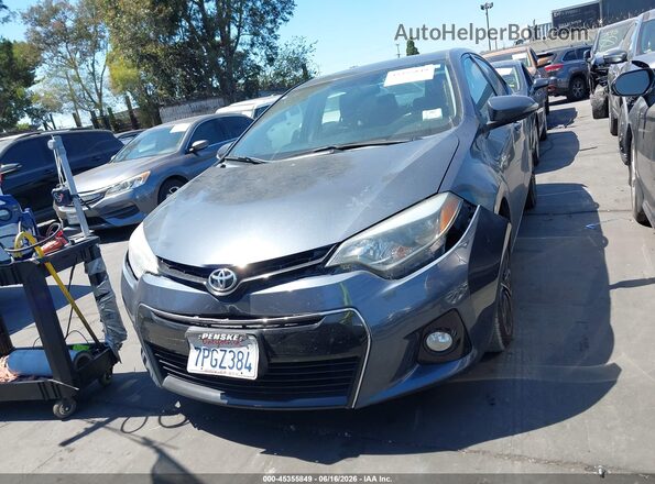 5YFBURHE4GP408759 2016 TOYOTA COROLLA Gray Rear interior view