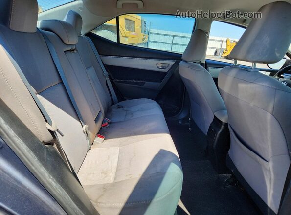 5YFBURHE4GP422287 2016 TOYOTA COROLLA Charcoal Հետևի նստատեղերի տեսք