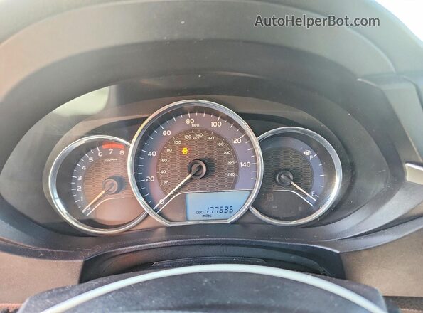 5YFBURHE4GP459016 2016 TOYOTA COROLLA Черный Вид щитка приборов