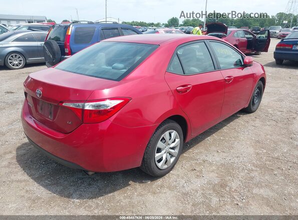 5YFBURHE4GP466371 2016 TOYOTA COROLLA Red Հետևի աջ