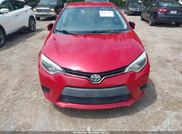 5YFBURHE4GP466371 2016 TOYOTA COROLLA Red Սարքավորումների վահանակի տեսք
