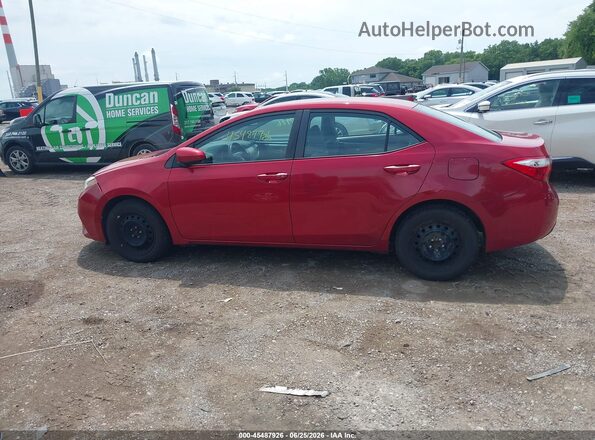 5YFBURHE4GP466371 2016 TOYOTA COROLLA Red Սալոնի 360 աստիճան տեսք