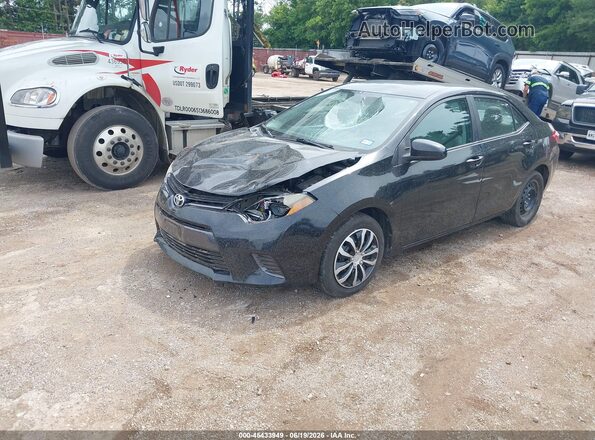 5YFBURHE4GP469450 2016 TOYOTA COROLLA Black Передня ліва чверть