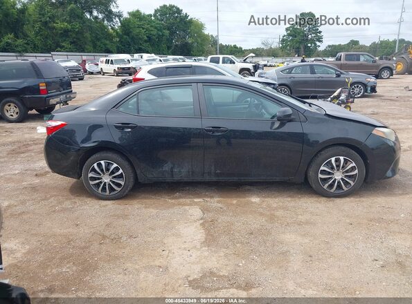 5YFBURHE4GP469450 2016 TOYOTA COROLLA Black Вид задньої частини салону