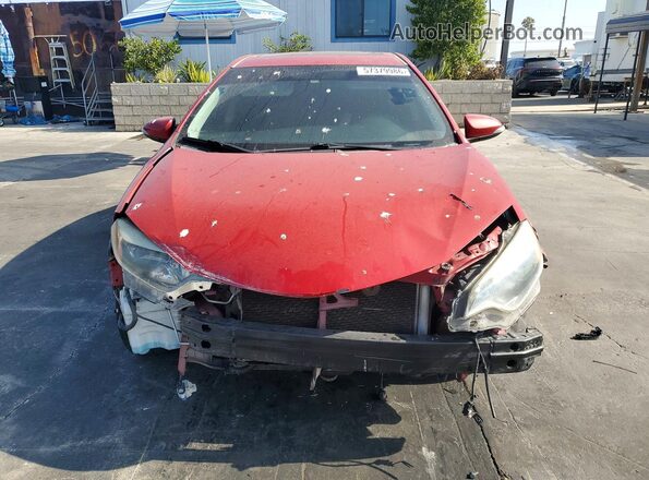 5YFBURHE4GP478147 2016 TOYOTA COROLLA Red Front view