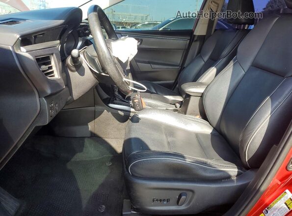 5YFBURHE4GP478147 2016 TOYOTA COROLLA Red Front interior view