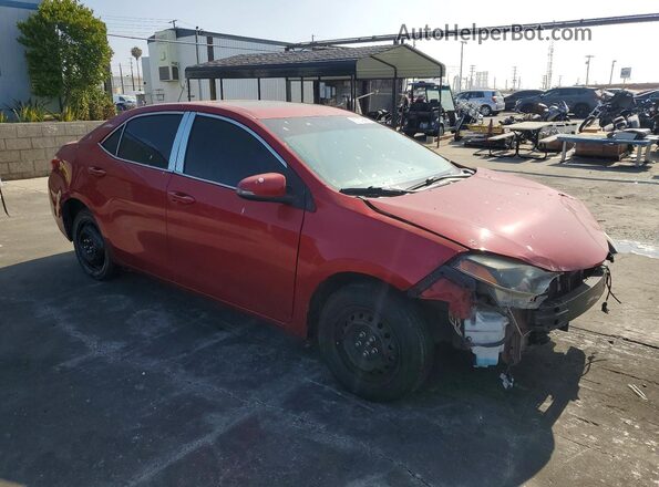 5YFBURHE4GP478147 2016 TOYOTA COROLLA Red Front right