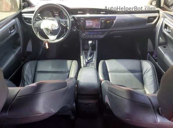 5YFBURHE4GP478147 2016 TOYOTA COROLLA Red Dashboard view