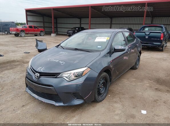 5YFBURHE4GP551632 2016 TOYOTA COROLLA Gray Vista tres cuartos delantera izquierda