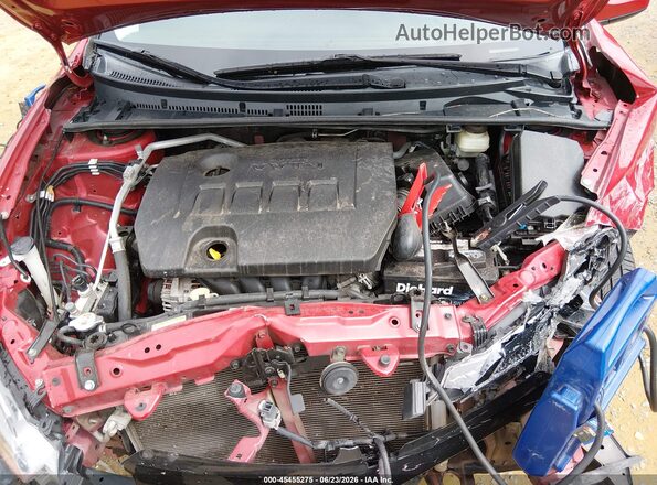 5YFBURHE4JP782876 2018 TOYOTA COROLLA Red Rear view