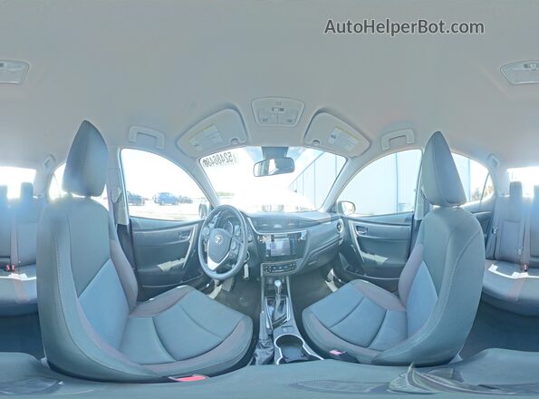 5YFBURHE4KP907828 2019 TOYOTA COROLLA Silver Панорамний вид салону 360°