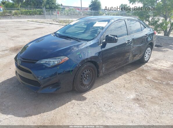 5YFBURHE4KP928016 2019 TOYOTA COROLLA Dark Blue Առջևի ձախ երեք քառորդ տեսարան