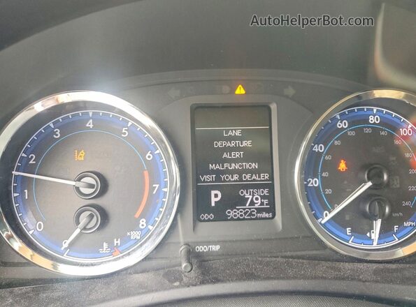 5YFBURHE4KP929702 2019 TOYOTA COROLLA White ხელსაწყოთა პანელის ხედი
