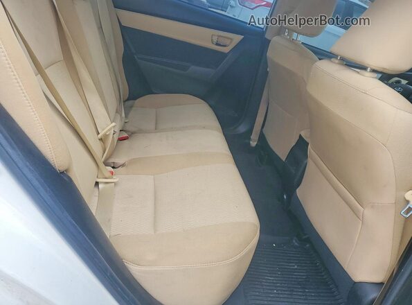 5YFBURHE4KP929702 2019 TOYOTA COROLLA White უკანა სავარძლების ხედი