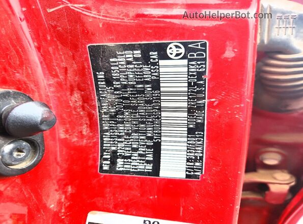 5YFBURHE5GP403196 2016 TOYOTA COROLLA Красный Вид подкапотного пространства
