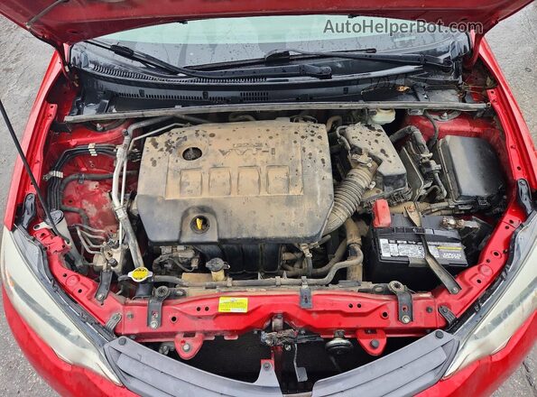 5YFBURHE5GP403196 2016 TOYOTA COROLLA Красный Вид задней части салона
