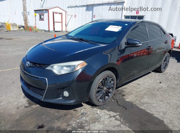 5YFBURHE5GP554457 2016 TOYOTA COROLLA Black Vista tres cuartos delantera izquierda